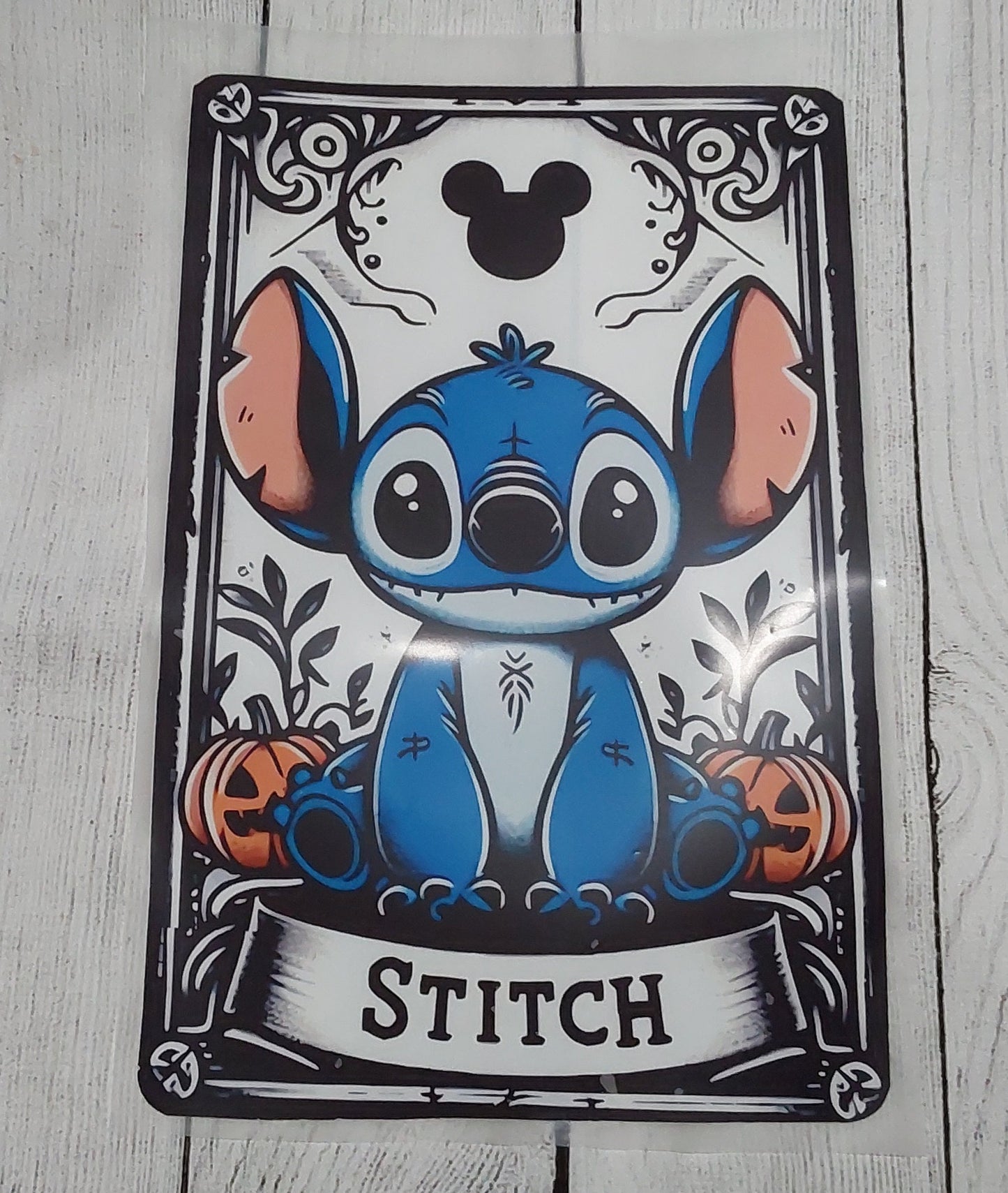 Tarot Card Blue Monster