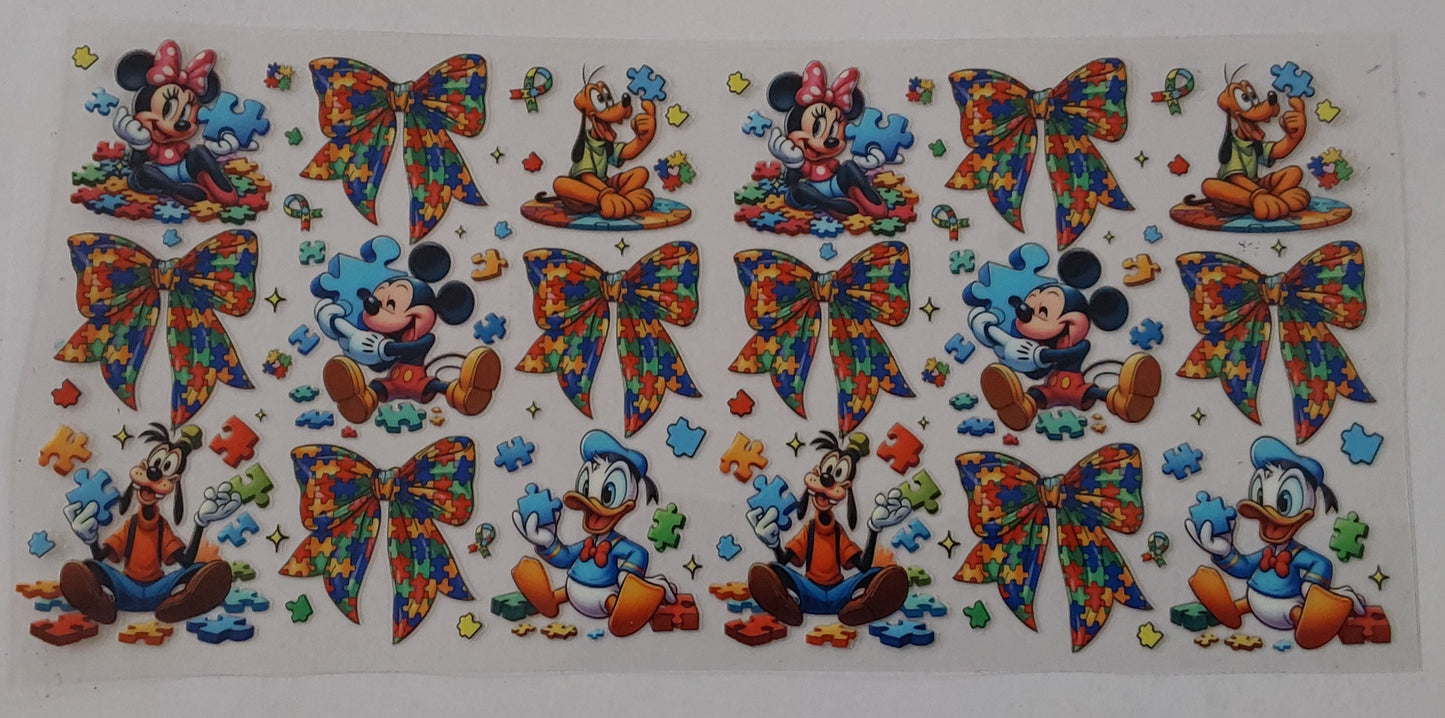 Autism Mouse and friends wrap