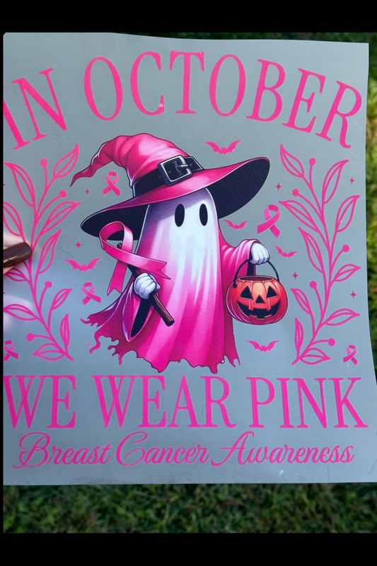 Breast Cancer Pink Ghost