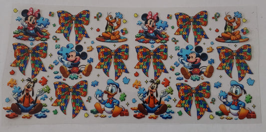 Autism Mouse and friends wrap