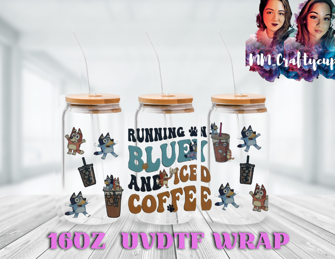 Bluey Iced Coffee Wrap