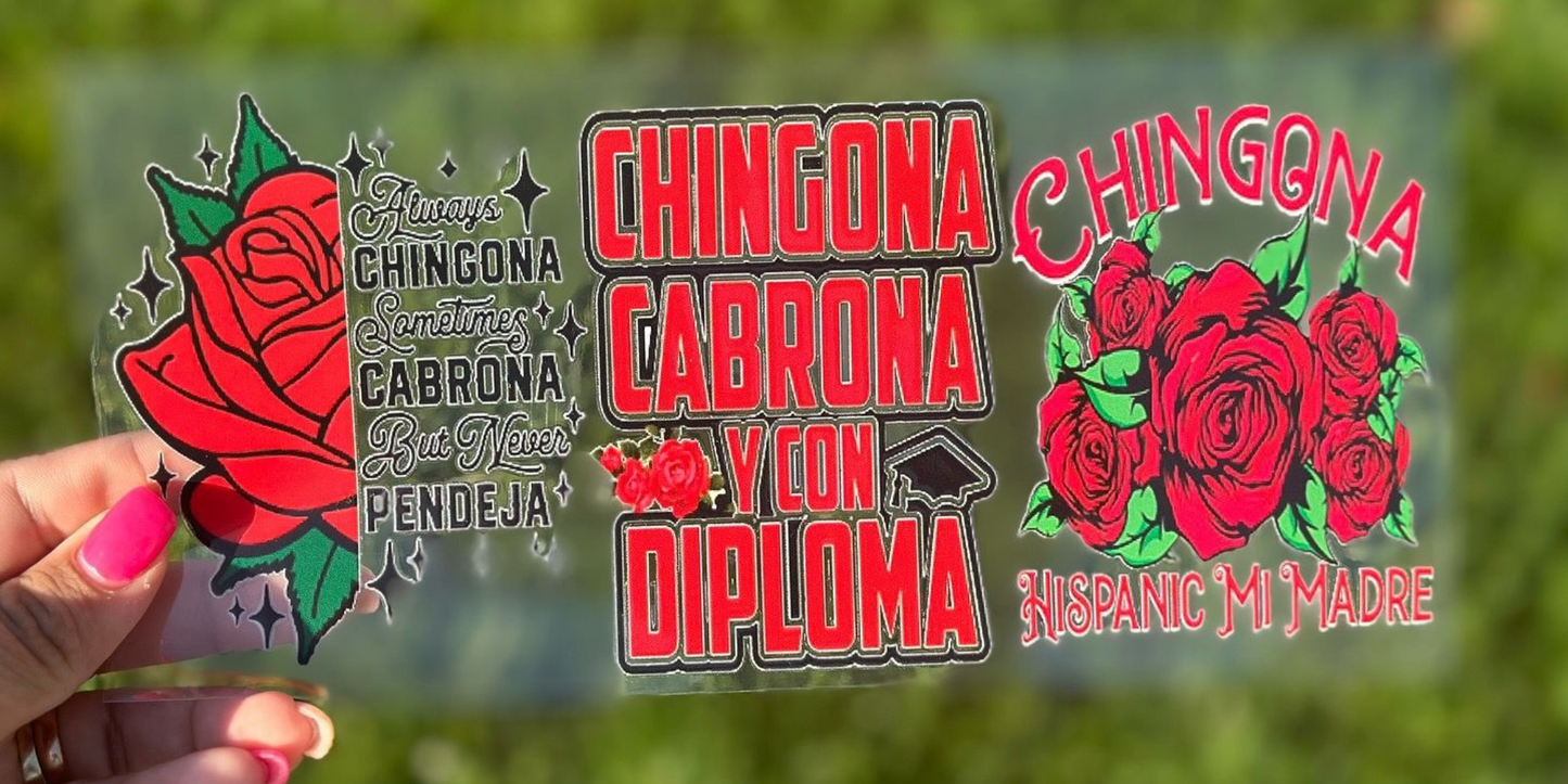 Chingona Y Con diploma wrap