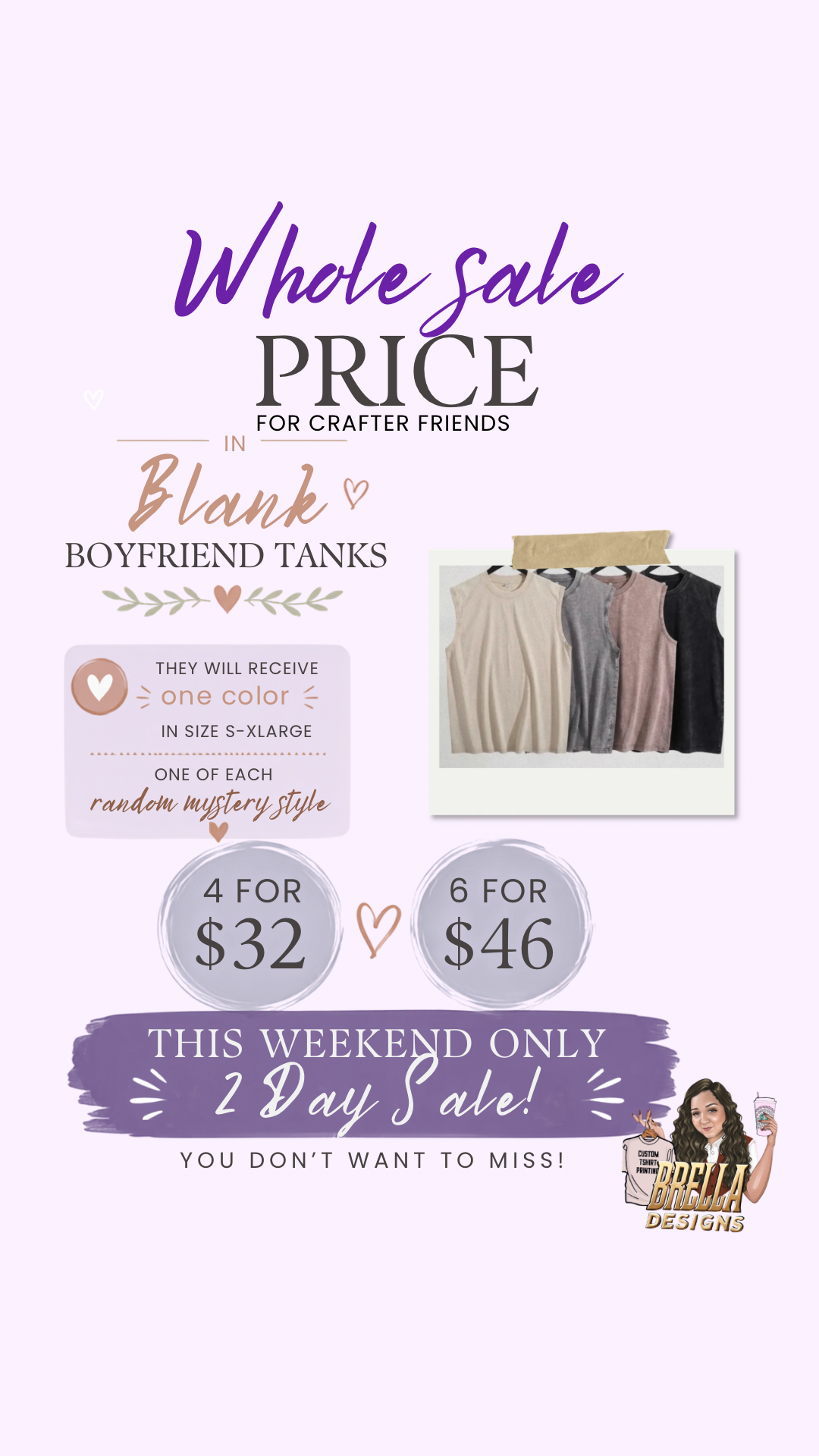 Blank tank sale !!